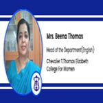 Interview Mrs Beena Thomas Head of the Department English at Chevalier TThomas Elizabeth College For Women Chennai